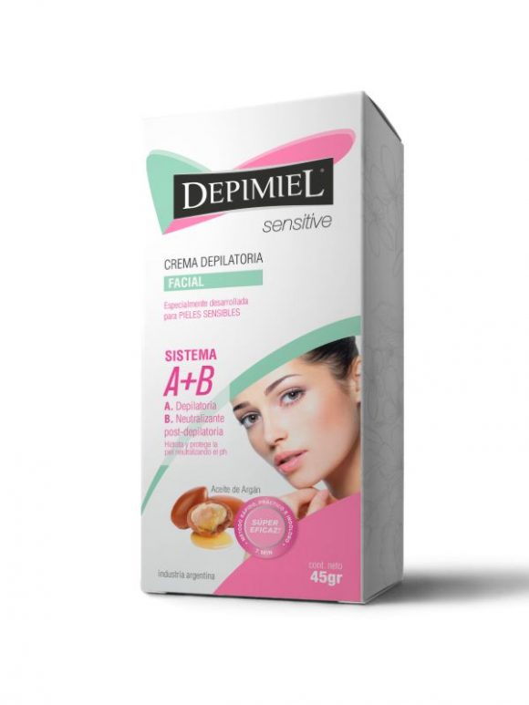 DEPIMIEL CREMA DEPILATORIA PARA EL ROSTRO SENSITIVE X 45 G.